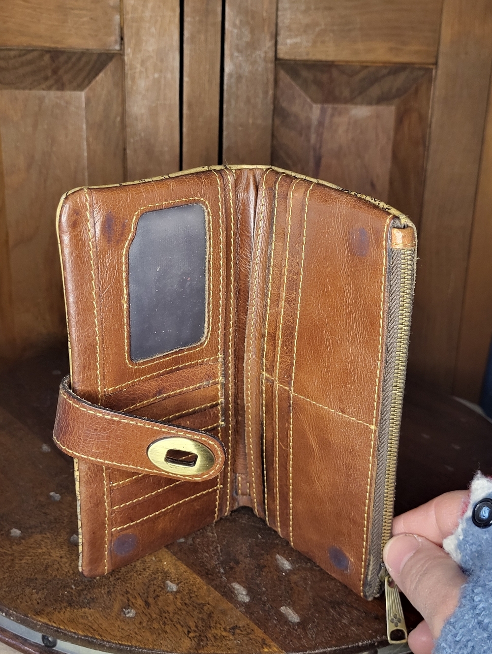 Patricia Nash Leather Wallet  European Map - Picture 14 of 16